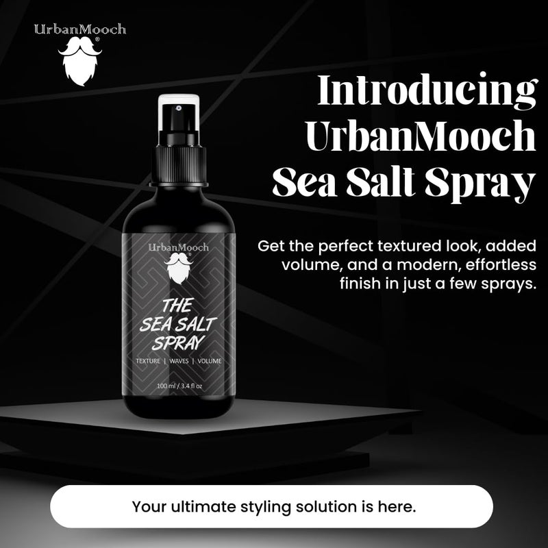 UrbanMooch The Sea Salt Spray - 100 ml | Adds Texture, Waves & Volume | Alcohol-Free with Bhringraj, Ginseng & Vitamin E - Image 3